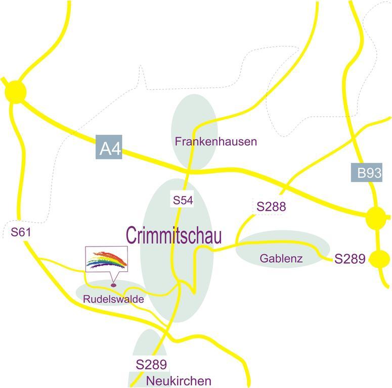 Regenbogenhof Rudelswalde 호텔 크림미트샤우 외부 사진
